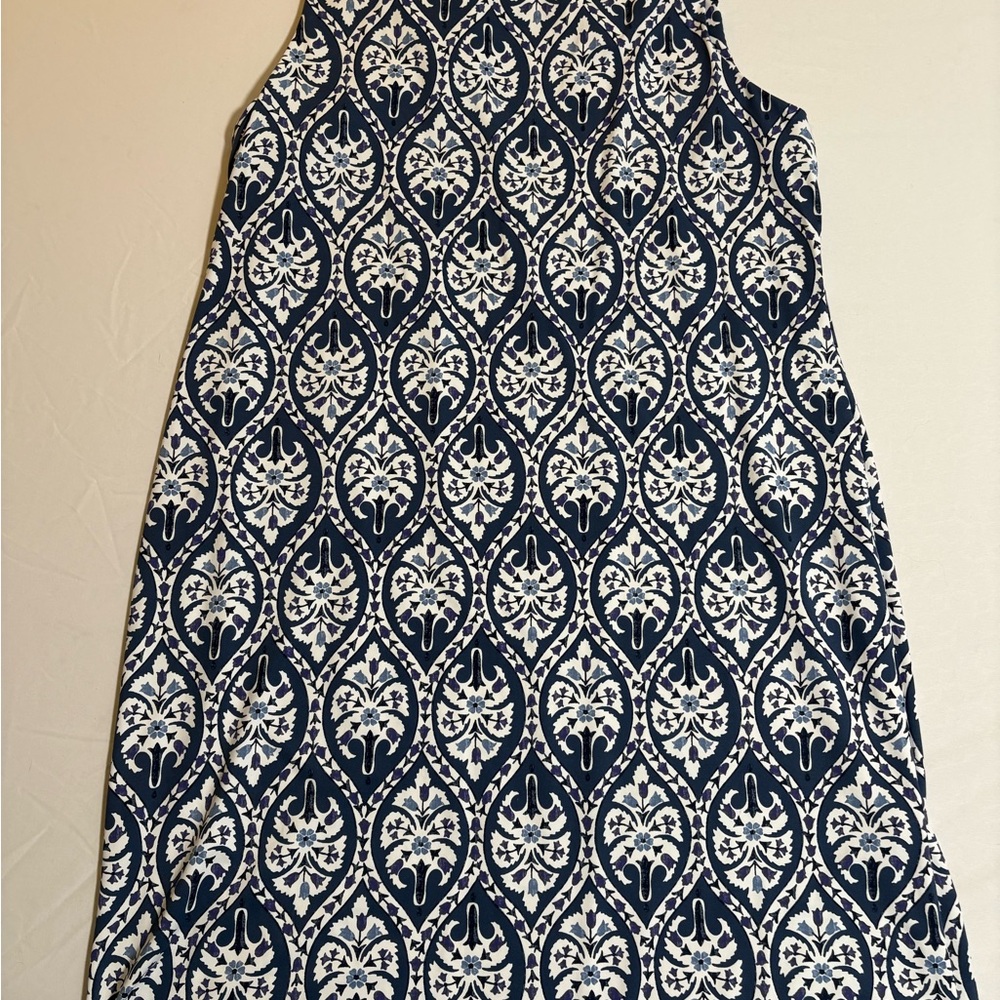 Charter Club Navy and White Midi Skirt